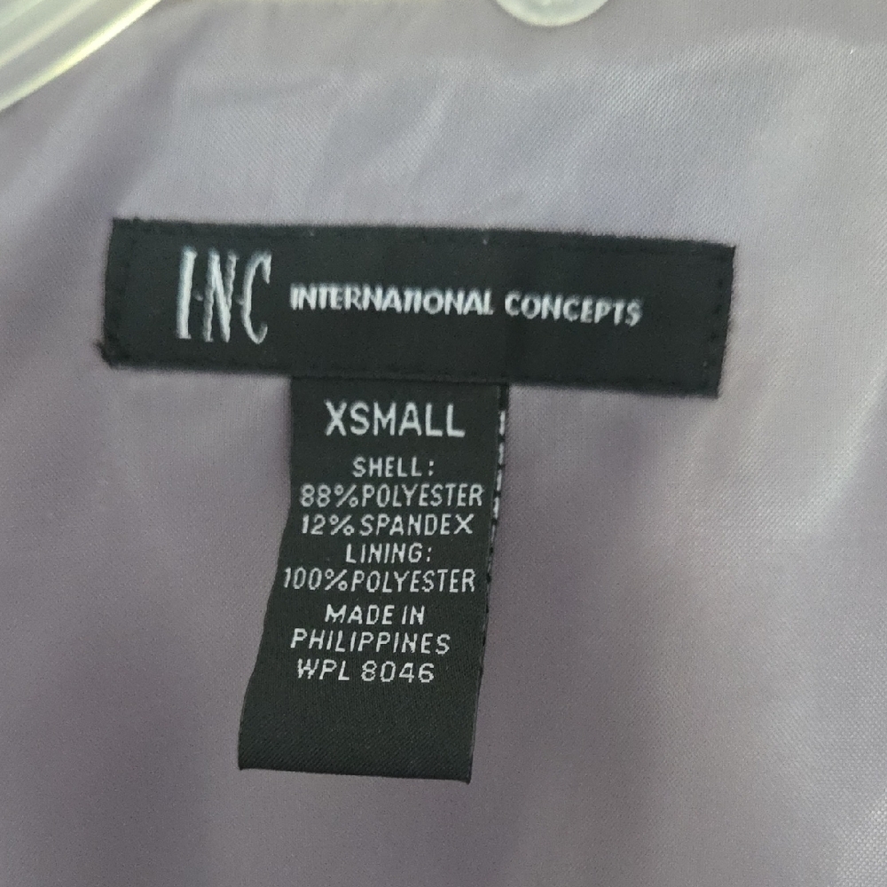 INC International Concepts Taupe Open Front Vest - Picture 2 of 4